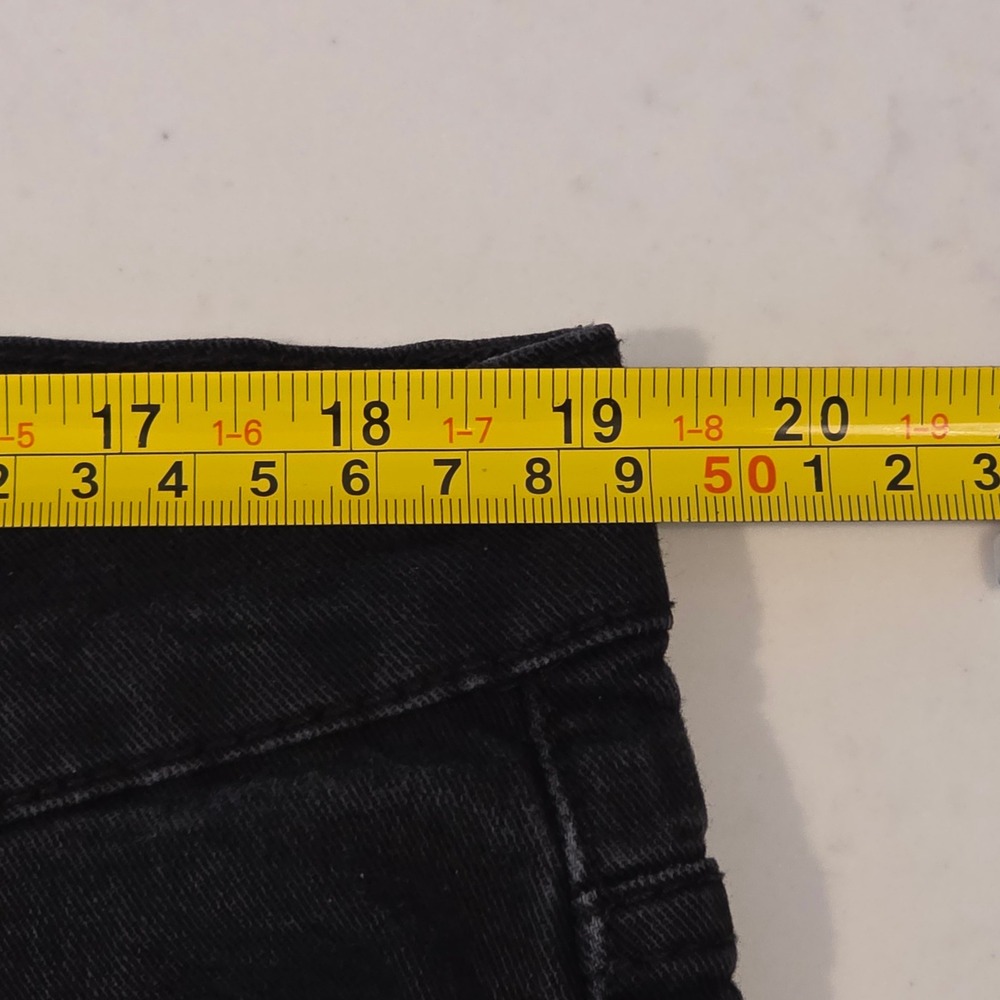 Alfani Slim Straight Stretch Jeans Mens 38x32 Black Denim RN128172 - Picture 5 of 8